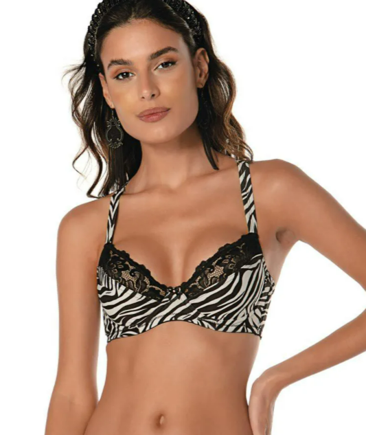 Demillus Dark Non Padded Bra - Zebra