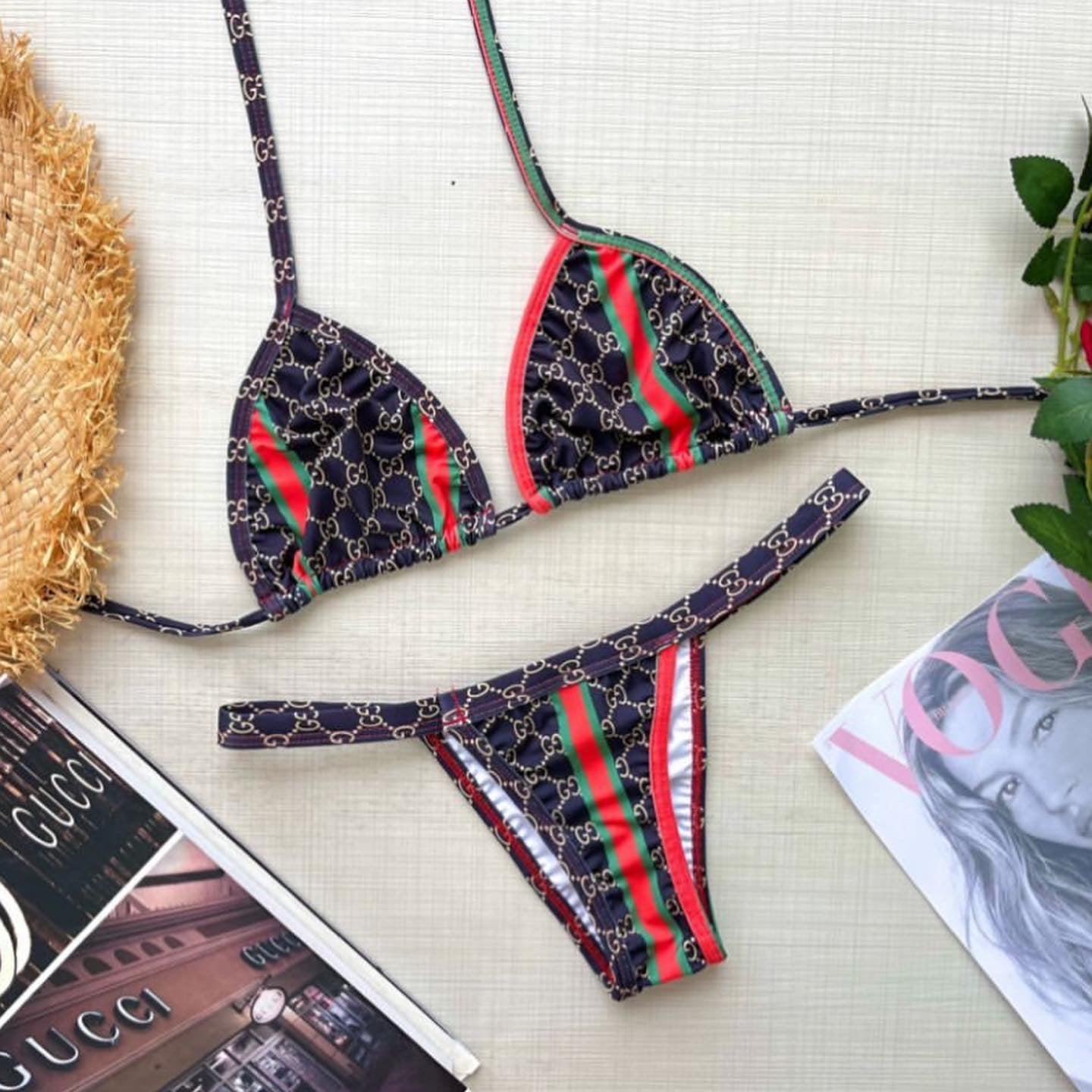 Bikini inspired in Gucci